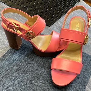 BRAND NEW Michael Kors Carmen Faux Leather Platform Sandal